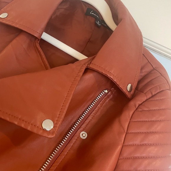 Love Tree Faux Leather Moto Jacket - Picture 2 of 3